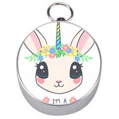 Unicorn Rabbit Hare Wreath Cute Silver Compasses