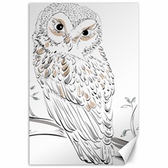 Owl Bird Wildlife Bird Of Prey Canvas 20  X 30  by Modalart
