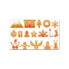 Gingerbread Food Snack Seasonal Sticker (rectangular) by Modalart