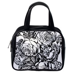 Roses Bouquet Flowers Sketch Classic Handbag (one Side) by Modalart