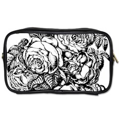 Roses Bouquet Flowers Sketch Toiletries Bag (one Side) by Modalart