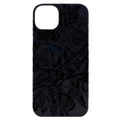 Roses Bouquet Flowers Sketch Iphone 14 Plus Black Uv Print Case by Modalart