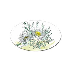 Thistle Alpine Flower Flower Plant Sticker Oval (100 Pack) by Modalart