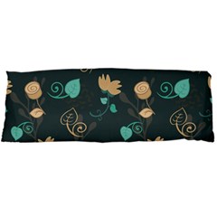 Flower Leaves Pattern Seamless Body Pillow Case Dakimakura (two Sides)