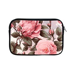 Rose Flower Seamless Apple Ipad Mini Zipper Cases by Bedest