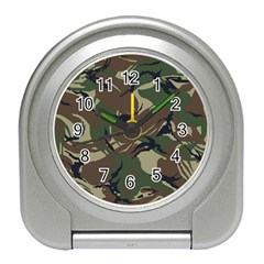 Camouflage Pattern Fabric Travel Alarm Clock