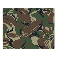 Camouflage Pattern Fabric Premium Plush Fleece Blanket (Large)