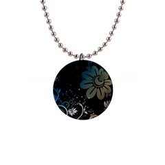 Flower Abstract Desenho 1  Button Necklace