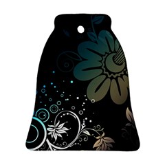 Flower Abstract Desenho Bell Ornament (two Sides) by Bedest