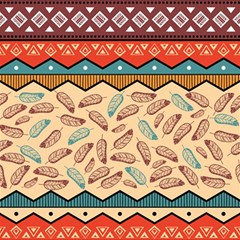Ethnic-tribal-pattern-background Play Mat (square) by Apen