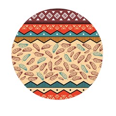 Ethnic-tribal-pattern-background Mini Round Pill Box (pack Of 3)