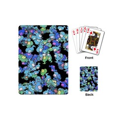 Chromatic Creatures Dance Wacky Pattern Playing Cards Single Design (mini) by dflcprintsclothing