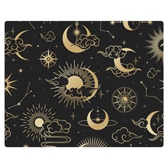 Star Colorful Christmas Abstract Two Sides Premium Plush Fleece Blanket (medium) by Ndabl3x