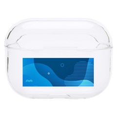 Abstract Classic Blue Background Hard Pc Airpods Pro Case