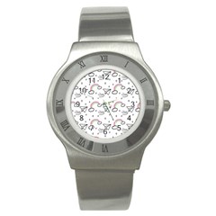 Cute Art Print Pattern Stainless Steel Watch