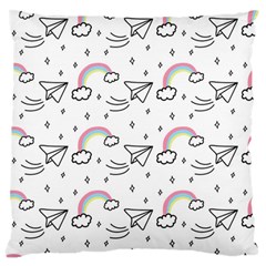 Cute Art Print Pattern Standard Premium Plush Fleece Cushion Case (one Side)