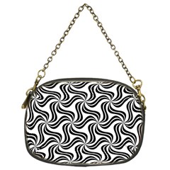 Soft Pattern Repeat Monochrome Chain Purse (one Side)