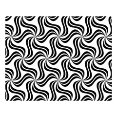 Soft Pattern Repeat Monochrome Two Sides Premium Plush Fleece Blanket (large)