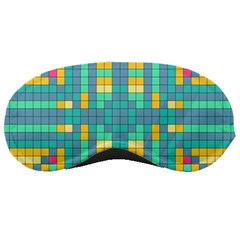 Checkerboard Squares Abstract Art Sleep Mask