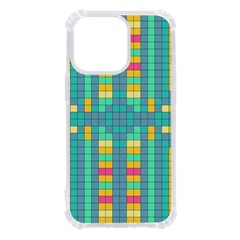 Checkerboard Squares Abstract Art Iphone 13 Pro Tpu Uv Print Case by Ravend