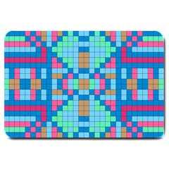 Checkerboard Square Abstract Large Doormat