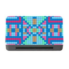 Checkerboard Square Abstract Memory Card Reader with CF