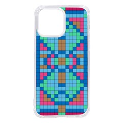 Checkerboard Square Abstract iPhone 14 Pro Max TPU UV Print Case