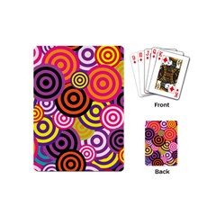 Abstract Circles Background Retro Playing Cards Single Design (mini)