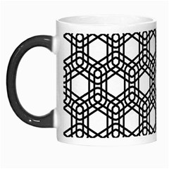 Geometric Floral Curved Shape Motif Morph Mug