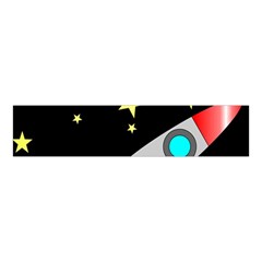 Planet Rocket Space Stars Velvet Scrunchie by Ravend