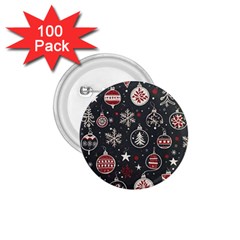 Christmas Decoration Winter Xmas 1 75  Buttons (100 Pack) 