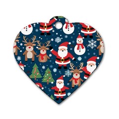 Christmas Decoration Dog Tag Heart (two Sides)