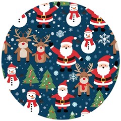 Christmas Decoration Wooden Puzzle Round