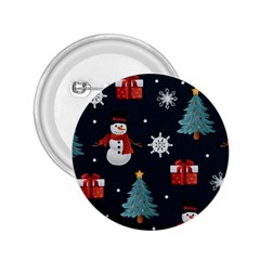 Snowmen Christmas Trees 2.25  Buttons