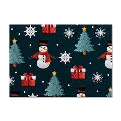 Snowmen Christmas Trees Sticker A4 (10 pack)