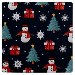 Snowmen Christmas Trees UV Print Square Tile Coaster 