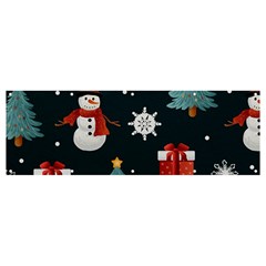 Snowmen Christmas Trees Banner and Sign 12  x 4 