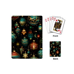 Christmas Ornaments Pattern Playing Cards Single Design (mini) by Ravend