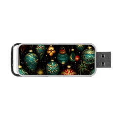 Christmas Ornaments Pattern Portable Usb Flash (two Sides)