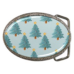 Christmas Trees Time Belt Buckles