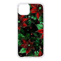 Flower Floral Pattern Christmas Iphone 14 Plus Tpu Uv Print Case