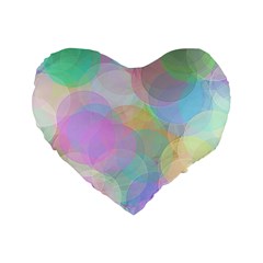 Abstract Background Texture Standard 16  Premium Flano Heart Shape Cushions