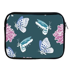 Butterfly Pattern Dead Death Rose Apple Ipad 2/3/4 Zipper Cases by Ravend