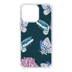 Butterfly Pattern Dead Death Rose Iphone 13 Pro Tpu Uv Print Case by Ravend