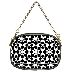 Mosaic Floral Repeat Pattern Chain Purse (one Side)