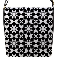 Mosaic Floral Repeat Pattern Flap Closure Messenger Bag (s)