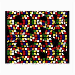 Graphic Pattern Rubiks Cube Cubes Small Glasses Cloth (2 Sides)