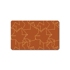 Autumn Leaves Repeat Pattern Magnet (name Card)