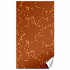 Autumn Leaves Repeat Pattern Canvas 40  X 72  by Ravend