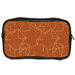 Autumn Leaves Repeat Pattern Toiletries Bag (one Side) by Ravend